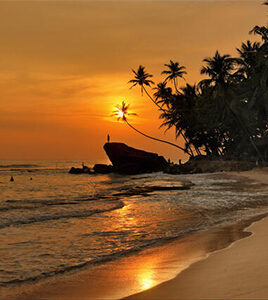 Unawatuna Beach Evening Sri Lanka